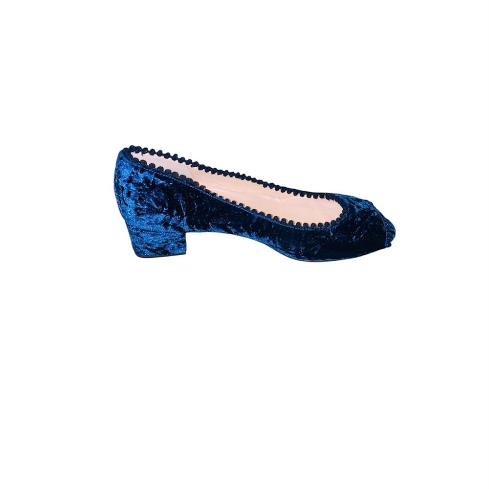 Blue Velvet Women's Shoes - Picture 7 of 11